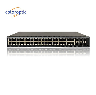 48 θύρες Gigabit Poe Switches QoS 10/100/1000M POE, 6*10GE SFP+ θύρες