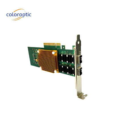 Δύο θύρες κάρτα δικτύου Pcie 25G οπτική NIC Host Bus Adapter PCI Express 2.0