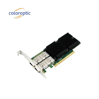 PCIe X16 Δύο θύρες QSFP28 Ethernet Network Adapter 100G Intel E810