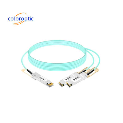 CO-1X1CP AOC DAC καλώδιο 400G OSFP σε 2x200G QSFP56 συνδέσεις