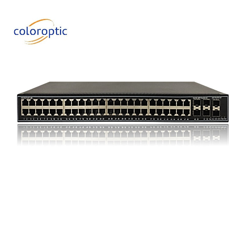 48 θύρες Gigabit Poe Switches QoS 10/100/1000M POE, 6*10GE SFP+ θύρες