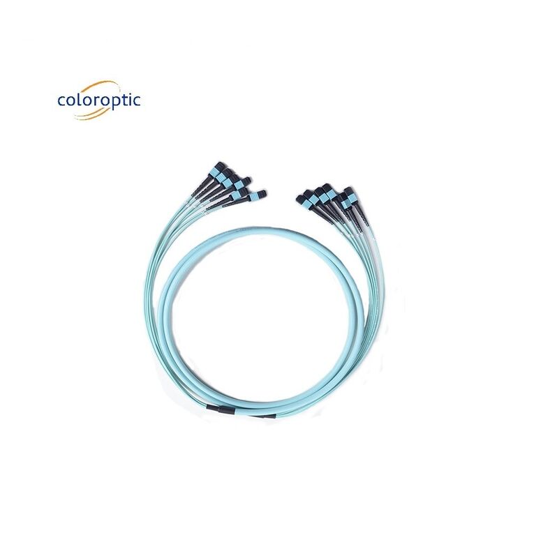 12 πυρήνες MPO Patch Cord Fiber Mode OM3 G652D Ανθεκτικότητα πάνω από 1000 φορές